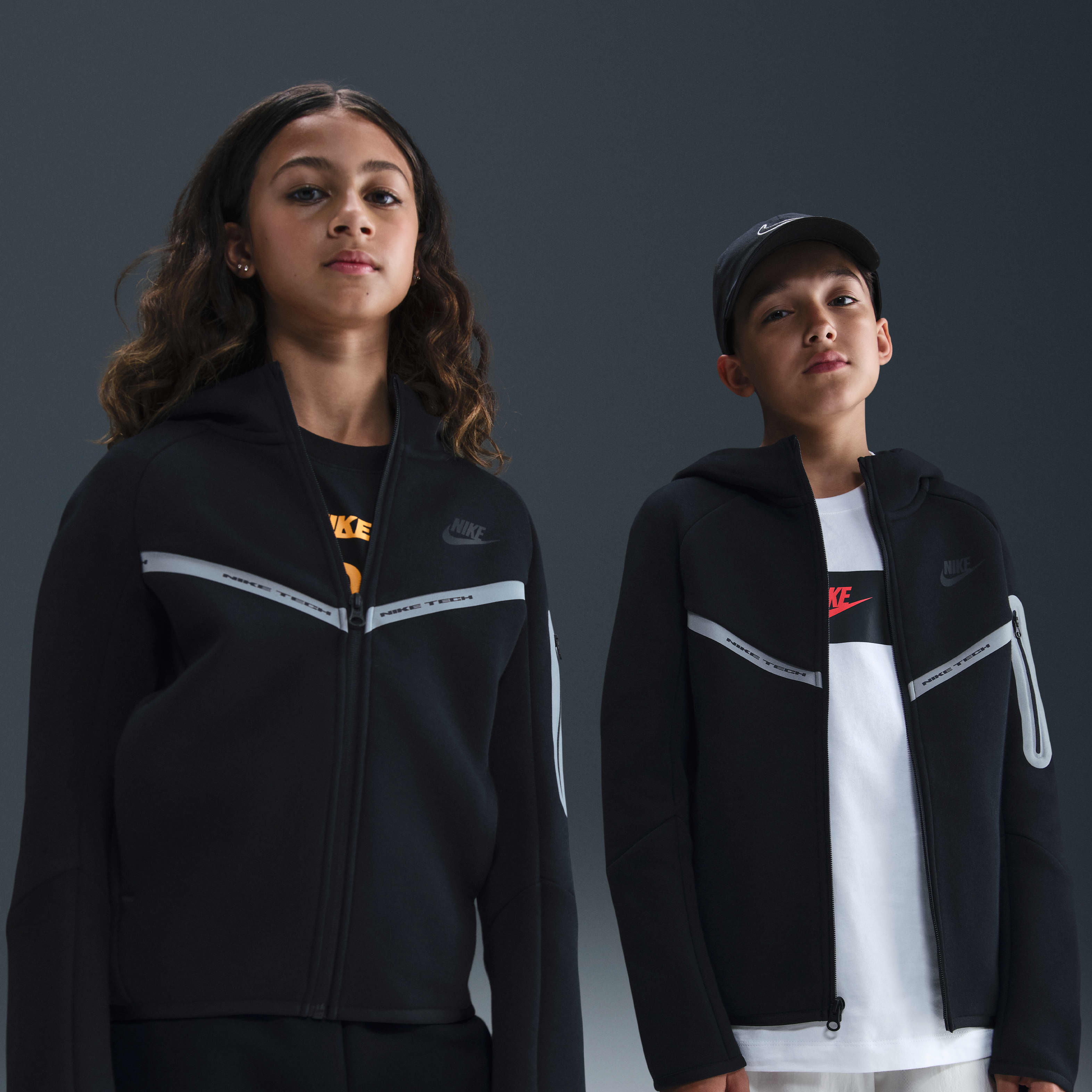 Nike Sportswear Tech Fleece Big Kids' Full-Zip Hoodie with